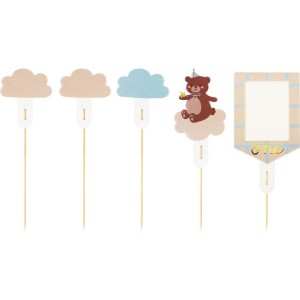 5 adornos para tartas con forma de osito de peluche