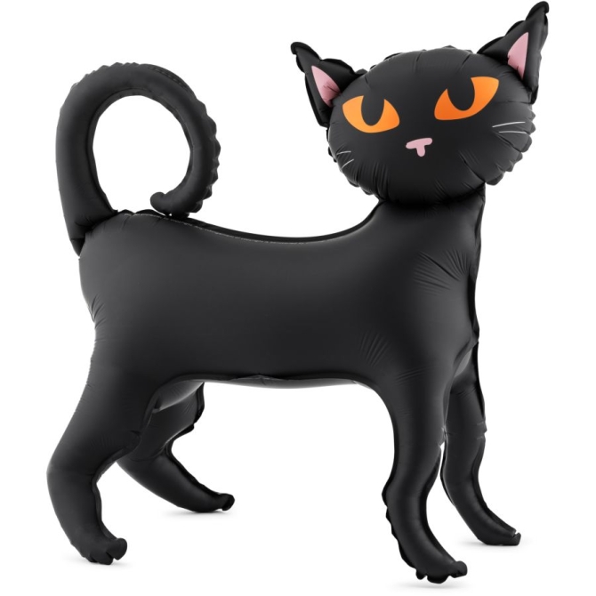 Globo de gato de aluminio sobre soporte � 48 cm 