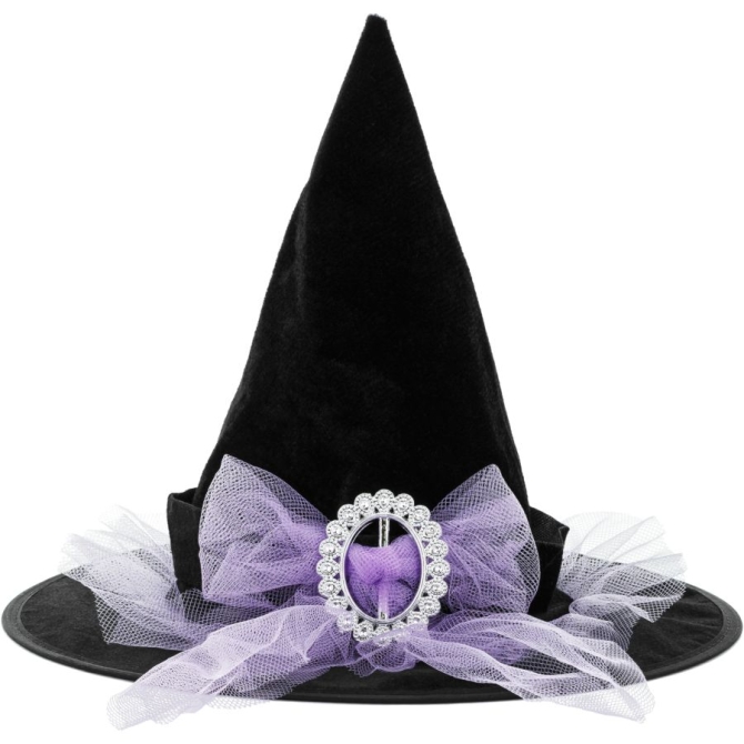 Sombrero de bruja � Lazo morado 