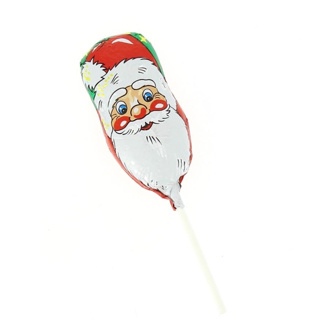 1 piruleta de Papá Noel de chocolate 