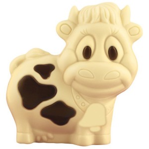1 Mini Vaca 3D Chocolate Blanco - 10 g