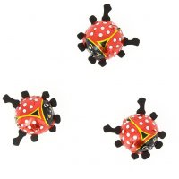 3 Mini Lady Bugs (3 cm - 6 g) - Chocolate con Leche