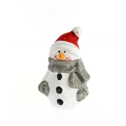 Bolsa de regalo mini mueco de nieve (7 cm) - Cermica. n1
