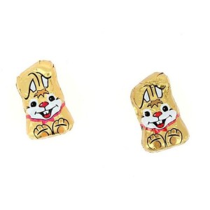 2 Mini Figuras de Conejo de Chocolate con Leche - 5g