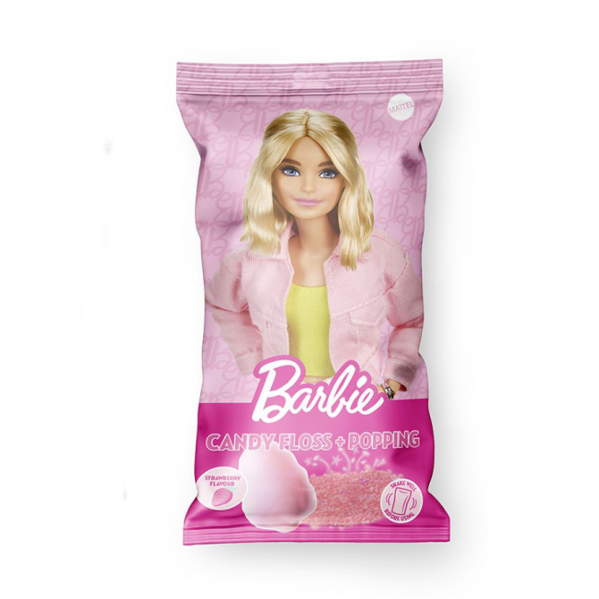 Algodón de azúcar  +  Estallido  +  Pegatinas de Barbie 