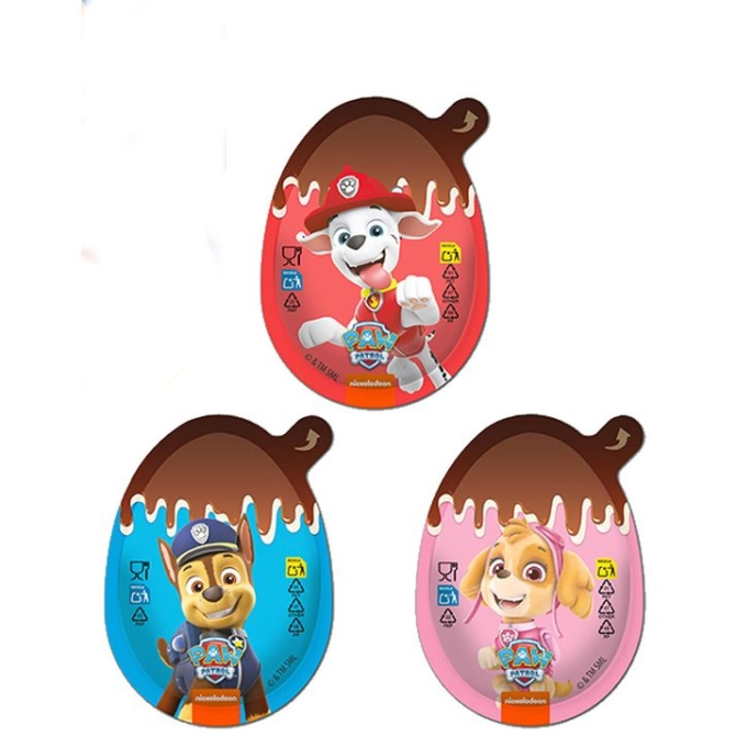 Huevo sorpresa para picar de la Patrulla Canina 