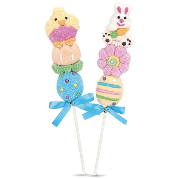 Brochetas de malvaviscos de Pascua 