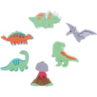 6 Decoraciones de azcar - Dinosaurio