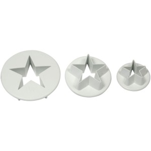 Set de 3 cortapastas - Estrellas