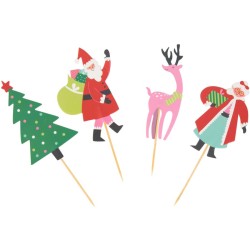 Kit de 24 moldes y decoraciones para cupcakes - Taller de Pap Noel. n1
