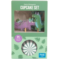 Kit 24 Platos y Decoraciones Cupcake - Dino Party. n°3