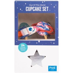 Kit 24 moldes y decoraciones para cupcakes - Espacio. n3