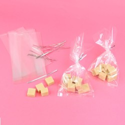 25 Bolsas de fiesta transparentes con clips. n°2