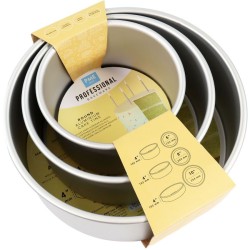 Set de 3 moldes redondos para tartas - H10 cm. n°1