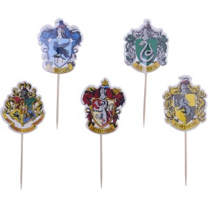 15 adornos para tartas de Harry Potter - Escudo de Hogwarts
