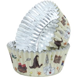 Kit de 24 moldes y decoraciones para magdalenas Harry Potter - Hogwarts. n2