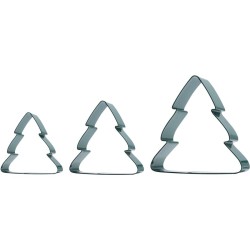 Set de 3 Cortadores de Galletas - Arboles de Navidad. n°1
