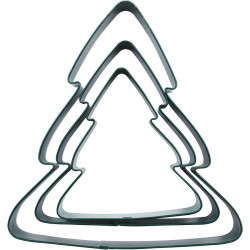 Set de 3 Cortadores de Galletas - Arboles de Navidad. n°3