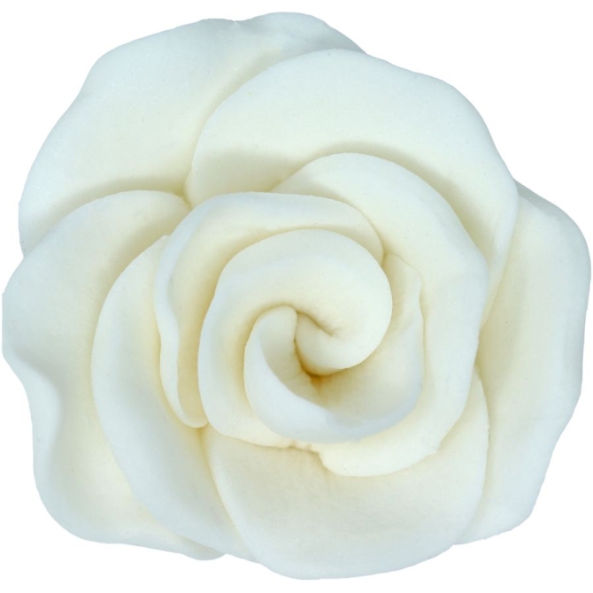 Rosa blanca (4 cm) - azcar 