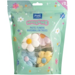 12 dulces de malvavisco - Flores en tonos pastel. n�1