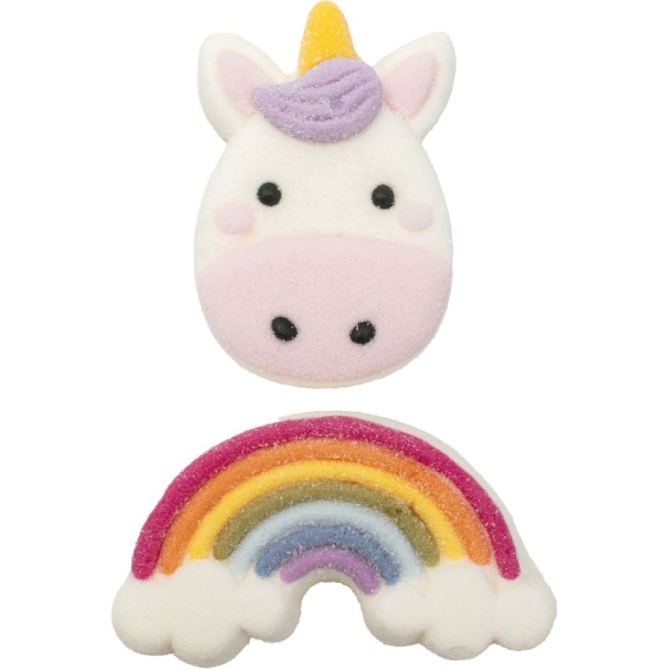 12 dulces de malvavisco - Unicornio m�gico 