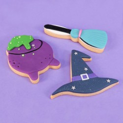 Juego de 3 cortadores de galletas - Bruja. n°1