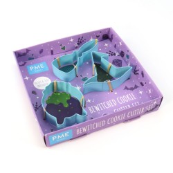 Juego de 3 cortadores de galletas - Bruja. n°3