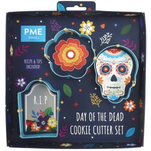 Juego de 3 cortadores de galletas - D�a de Muertos