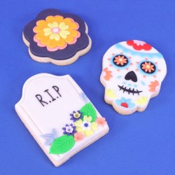 Juego de 3 cortadores de galletas - Día de Muertos. n°2