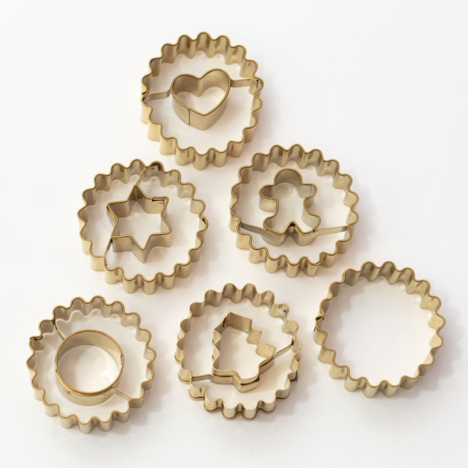 Juego de 6 cortadores de galletas - Navidad