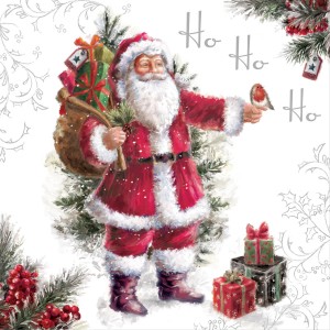 20 servilletas vintage de Pap Noel