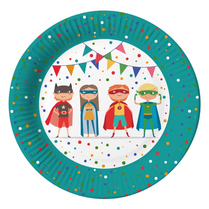 10 Platos - Super Heroes - Eco 