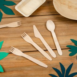 10 Cucharas de Madera - Biodegradables. n3