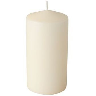 6 Velas Cilndricas - Crema 