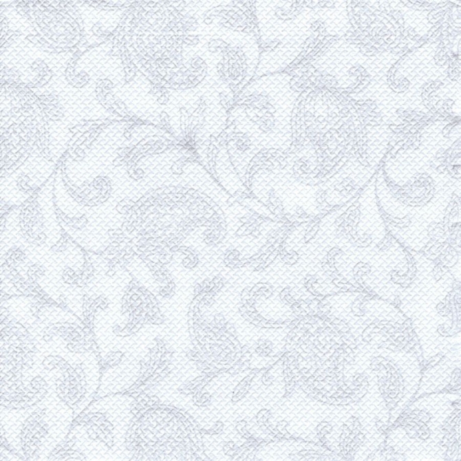 20 servilletas pequeñas con adornos de la colección Royal - Blanco 