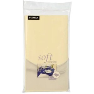 Mantel rectangular Soft Selection (180 cm) color crema