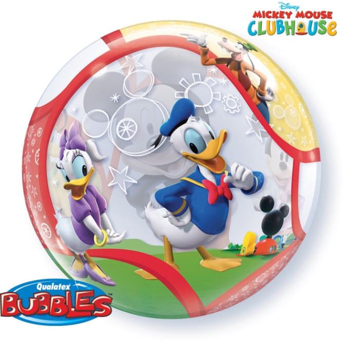 Globo plano burbuja Mickey y amigos 
