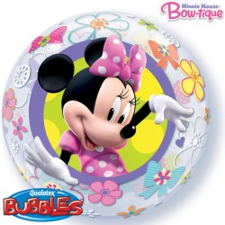 Globo plano burbuja Minnie Flowers. n1
