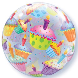 Magdalena plana con globos de burbujas. n1