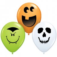 100 globos pequeos de Halloween (12 cm)