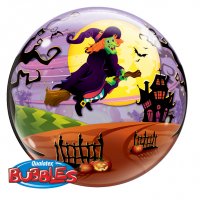 Burbuja Globo plano Bruja de Halloween