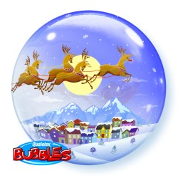 Burbuja Globo Plano Papa Noel. n1