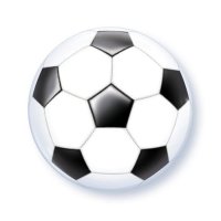 Bola de burbuja de fútbol plana