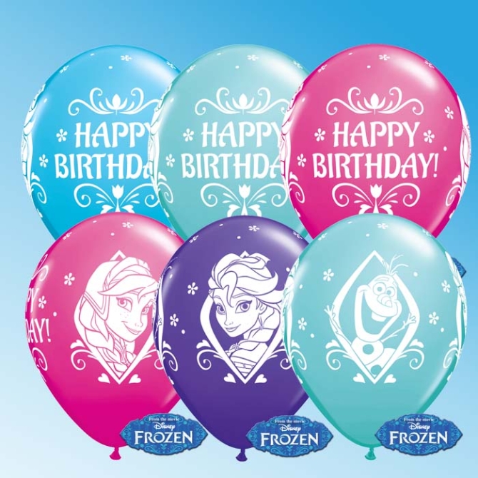 25 Globos Frozens 