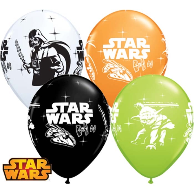 6 globos de Star Wars 