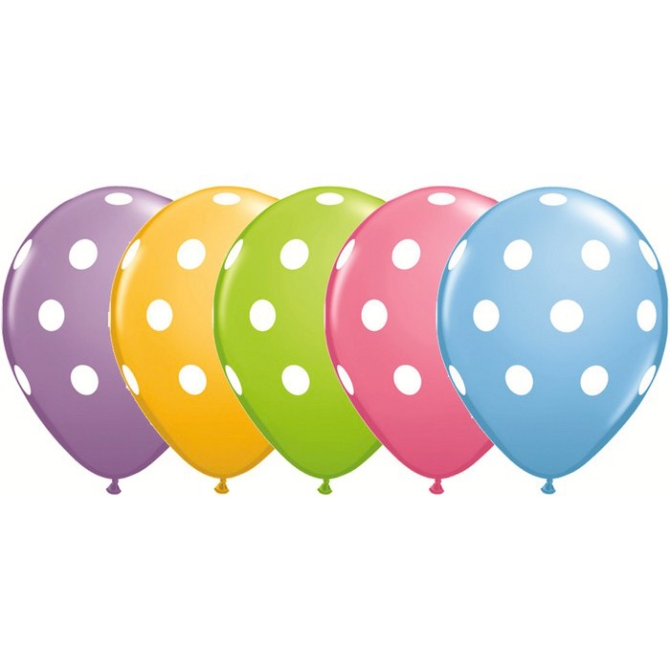 25 globos de lunares 