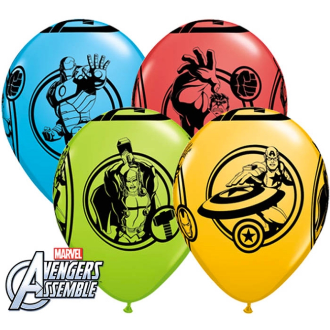 25 globos de los Vengadores 