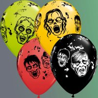 25 globos de zombis