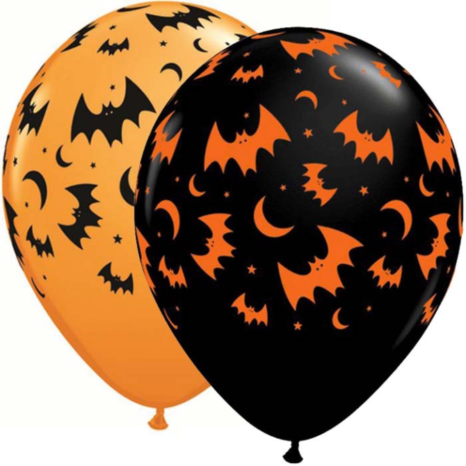 25 globos de murcilago 