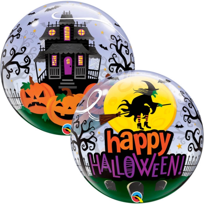 Globo Bubbles plano de Halloween embrujado 